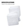 Mini Exfoliating Sponges: Square Facial Cleansing and Makeup Removal Pads