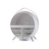 LED Makeup Mirror 360-Degree Rotating Makeup Organizer