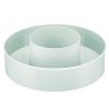 mDesign Plastic Spinning Lazy Susan Round Turntable Storage Tray