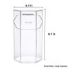 Clear Makeup Brush Holder with Lid
