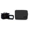 Large Double Layer Beauty Bag with Adjustable Dividers and Digital Organizer.