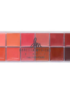 Danessa Myricks Luxe Cream Palette featuring 12 versatile shades in a sleek, travel-friendly design
