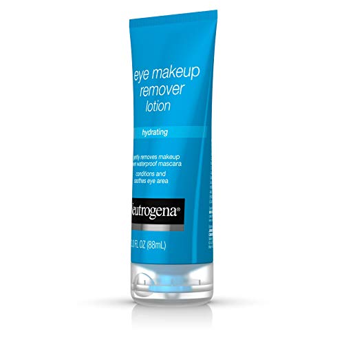 31dsn-7rKtL Neutrogena Hydrating Eye Makeup Remover Lotion - Gentle Daily Remover with Aloe & Cucumber Extracts, 3 oz - Refreshing Care for Waterproof Mascara
