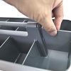Portable Makeup Organizer Caddy Tote Divided Basket Bin with Handle