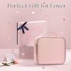 Leather Makeup Bag: The Ultimate Travel Companion for Women - Pink Beauty Organizer