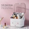 Keep It Neat: Makeup Organizer Box with Lid – Waterproof, Dustproof & Fully Open Design