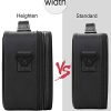 Makeup Case Leather Travel Makeup Bag 2 Layers