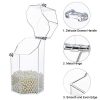 Clear Makeup Brush Holder with Lid