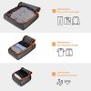 BAGSMART Electronics Organizer and Packing Cubes Set – Travel in Style and Keep Devices Organized