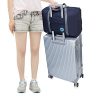 Journey Duffel Bag - Dark Blue Water Resistant Nylon for Smart Travel Packing