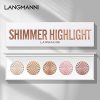 Radiate Beauty with Our Highlighter Powder Palette - 5 Illuminating Shades for a Perfect Glow
