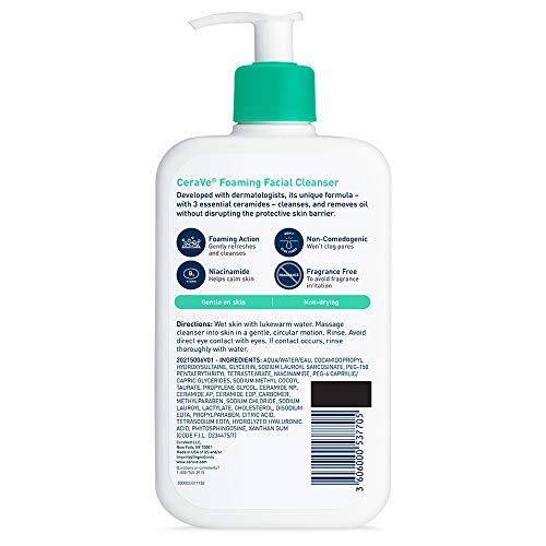 CeraVe Foaming Facial Cleanser | Makeup Remover