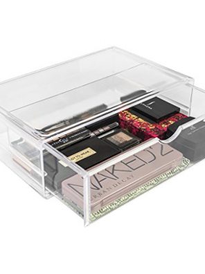 Sorbus Acrylic Cosmetics Makeup and Jewelry Storage Case