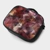 Dark Brown Gradient Triangle Mosaic Cosmetics Bag