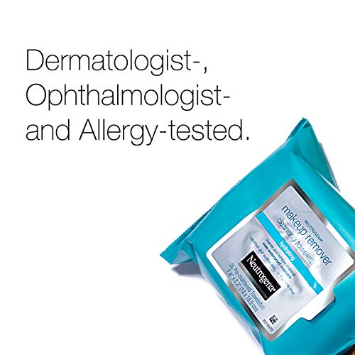 414f6tyGUML.SL1500 Neutrogena Hydrating Makeup Remover Wipes - 25ct Value Pack, Gentle Cleansing with Cucumber & Aloe, Ideal for On-the-Go Beauty