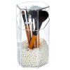 Clear Makeup Brush Holder with Lid