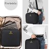 Makeup Case Leather Travel Makeup Bag 2 Layers