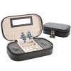 Chic and Compact: Small Black Jewelry Box for Women On-the-Go