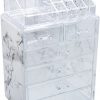 Sorbus Luxe Marble Cosmetic Makeup and Jewelry Storage Case