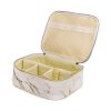 Marble Make-up Bag - Stylish Travel Beauty Organizer with Adjustable Dividers, Waterproof Toiletry Case, Perfect for Women's Cosmetic Essentials - Marble White Elegance