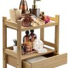 Display Stand Shelf for Bathroom Sorbus Bamboo Makeup Organizer