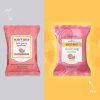 Facial Cleanser Towelettes and Makeup Remover Wipes with Pink Grapefruit