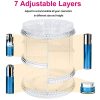 Makeup Organizer Rotation 360 Degree,7 Layers Adjustable