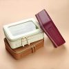 Clear Makeup Bag, Leather Cosmetic Organizer Case