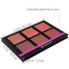 SHANY Shimmer, Matte Powder Blush Palette with Mirror