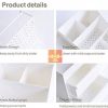 Elegance in Organization: White Makeup Desk Organizer with Drawers