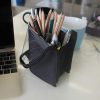 Black Travel Makeup Brush Holder Clear Plastic Cosmetic