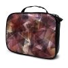 Dark Brown Gradient Triangle Mosaic Cosmetics Bag