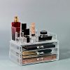 Makeup and Jewelry Storage Case with 3 Large Drawers