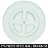 mDesign Plastic Spinning Lazy Susan Round Turntable Storage Tray