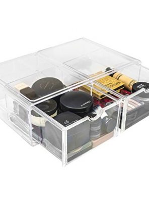 Sorbus Acrylic Cosmetics Makeup and Jewelry Storage Case