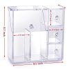 💄HBlife Acrylic Makeup Brush Holder – Dustproof Organizer for a Chic Vanity Look