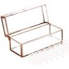 Vintage Glass Lipstick Holder with Chain