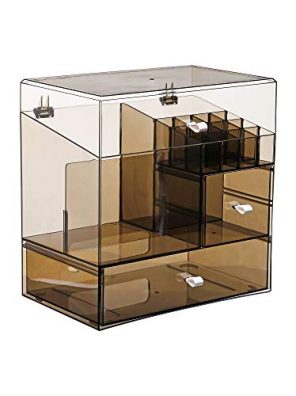 MOOCHI Tranlucent Black Large Makeup Organizer