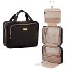 NISHEL 4 Sections Hanging Travel Toiletry Bag Organizer