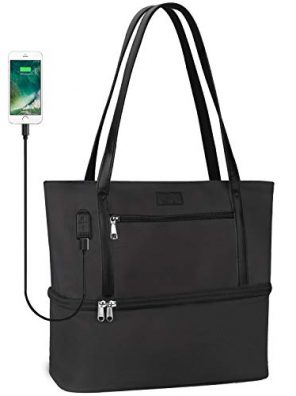 2-Layer Lunch Tote Bag with USB Port - Your Ultimate Lunchtime Companion