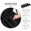 Relavel Professional Makeup Train Case with Adjustable Strap (Black)