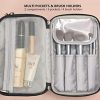Small Makeup Bag for Purse and Travel with Brush Organizer
