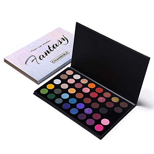 41Pc4-+2PyL Highly Pigmented Eye Makeup Palette , Matte Shimmer