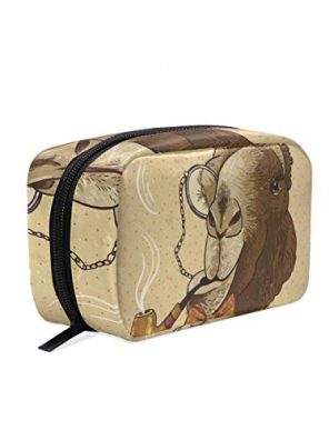 Animal Print Makeup Organizer & Toiletry Bag