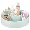 mDesign Plastic Spinning Lazy Susan Round Turntable Storage Tray