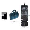 Foldable Hanging Velvet Jewelry Organizer Roll with Hook for Rings