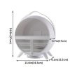 LED Makeup Mirror 360-Degree Rotating Makeup Organizer