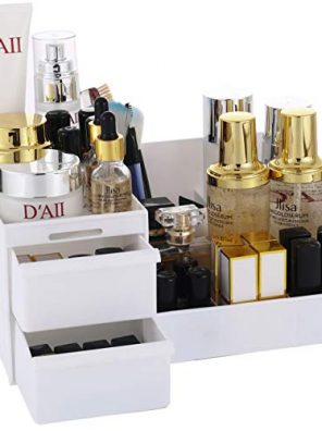 Sooyee Makeup Organizer, Vanity Box with Drawers Storage
