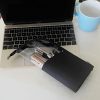 Black Travel Makeup Brush Holder Clear Plastic Cosmetic