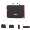 Hanging Journey Toiletry Bag: Your Portable Beauty Organizer in Gray+Pink"